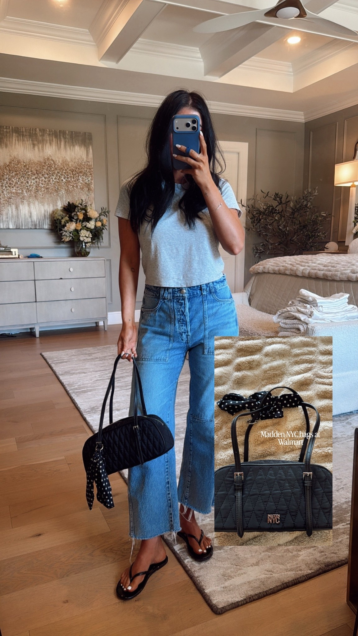 Obsessed with this bag from Madden NYC, it’s the perfect length of straps and the scarf is the cutest detail!

@walmart #walmartpartner #walmart