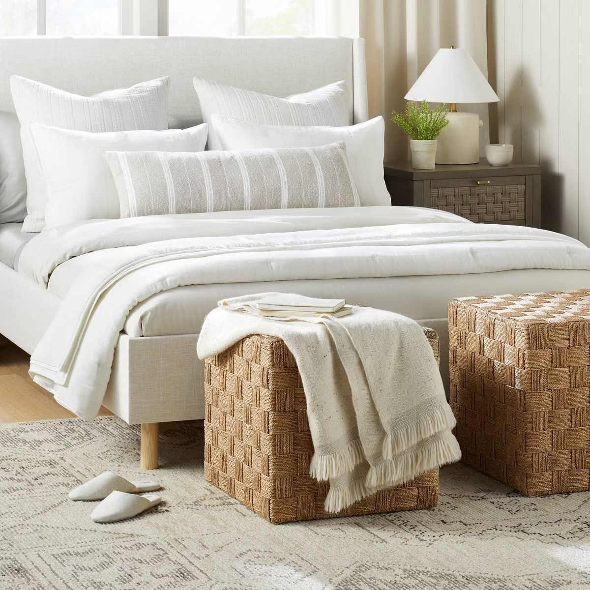 Lynwood Checkerboard Woven Cube - Threshold™ designed with Studio McGee | Target