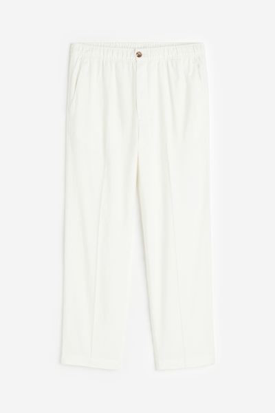 Hose aus Leinenmix Regular Fit - Weiß - Men | H&M AT | H&M (DE, AT, CH, NL, FI)