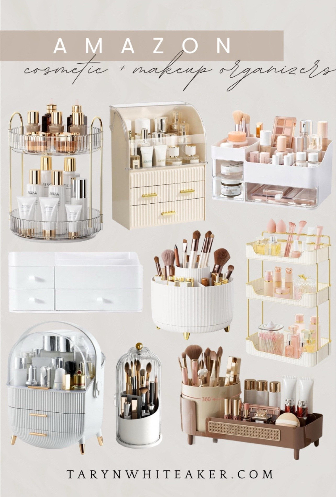 Amazon makeup organizers that actually keep everything tidy. Cosmetic storage, vanity organization, makeup brush holders, skincare organizers, and beauty storage for an easy everyday setup.

#LTKmorningroutine #LTKselfcare #LTKSeasonal
