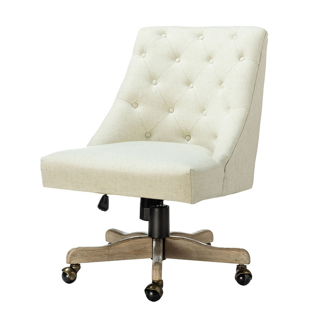 Jovita Task Chair In Ivory | 1stopbedrooms
