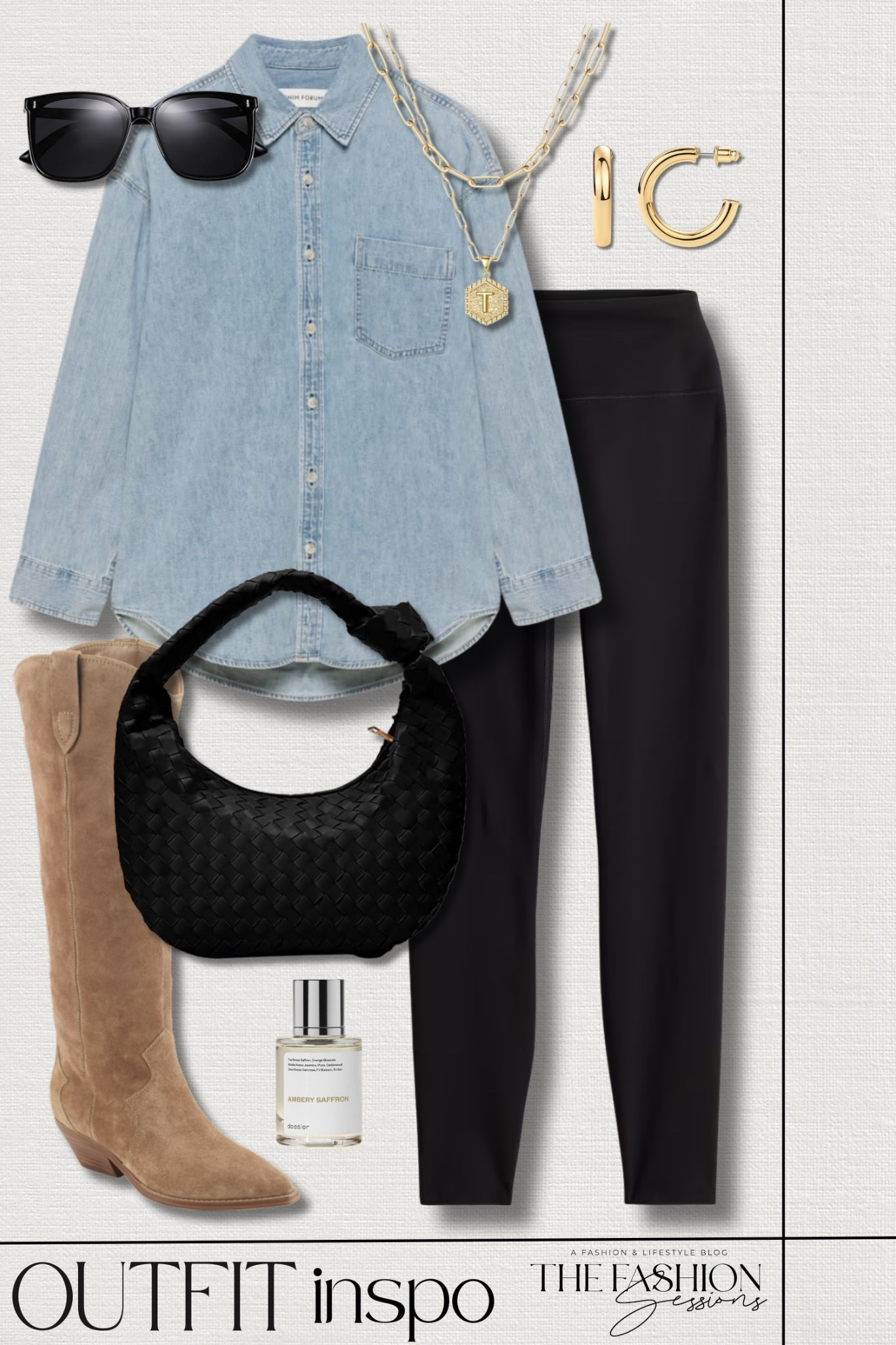 Outfit inspo featuring the last denim shirt you'll ever need ✨
Aritzia Denim Forum The '80s Comfy Denim Shirt | SPANXshape™  Everyday Legging | Marc Fisher Ander Knee High Boot | woven tote bag | initial necklace | everyday gold hoops | oversized sunglasses | Amber Saffron perfume | fall outfit | winter outfit | elevated casual


#LTKSeasonal #LTKFindsUnder100 #LTKSaleAlert