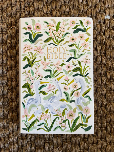 Herons in the Flowers No. 2, Original Handpainted NIV | Evelyn Henson