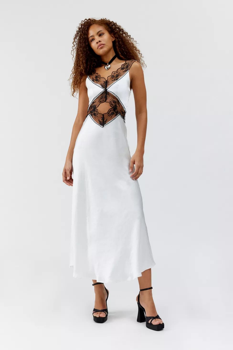 4th & Reckless Kelsey Satin Slip Dress | Urban Outfitters (US and RoW)
