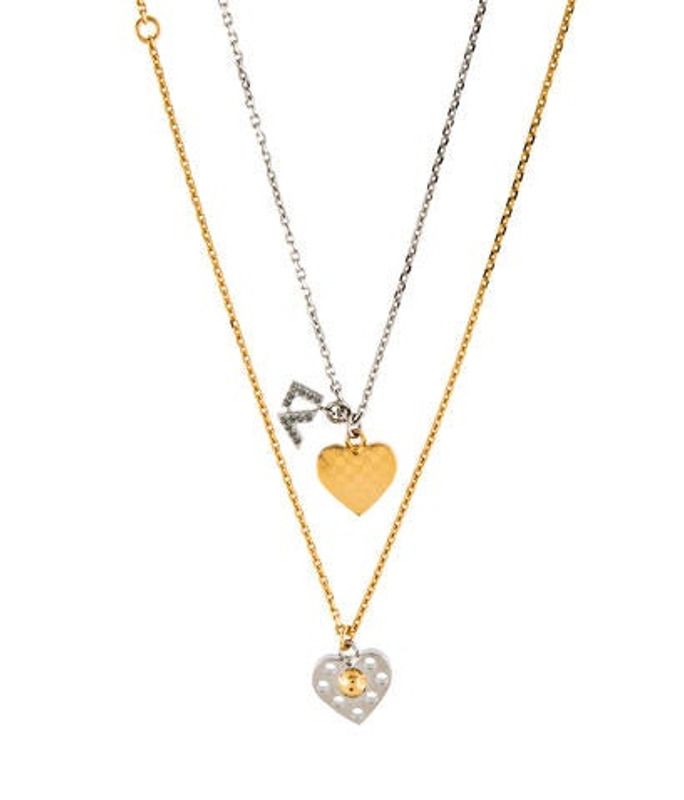 Louis Vuitton Valentine Heart Pendant Necklaces Gold Louis Vuitton Valentine Heart Pendant Necklaces | The RealReal