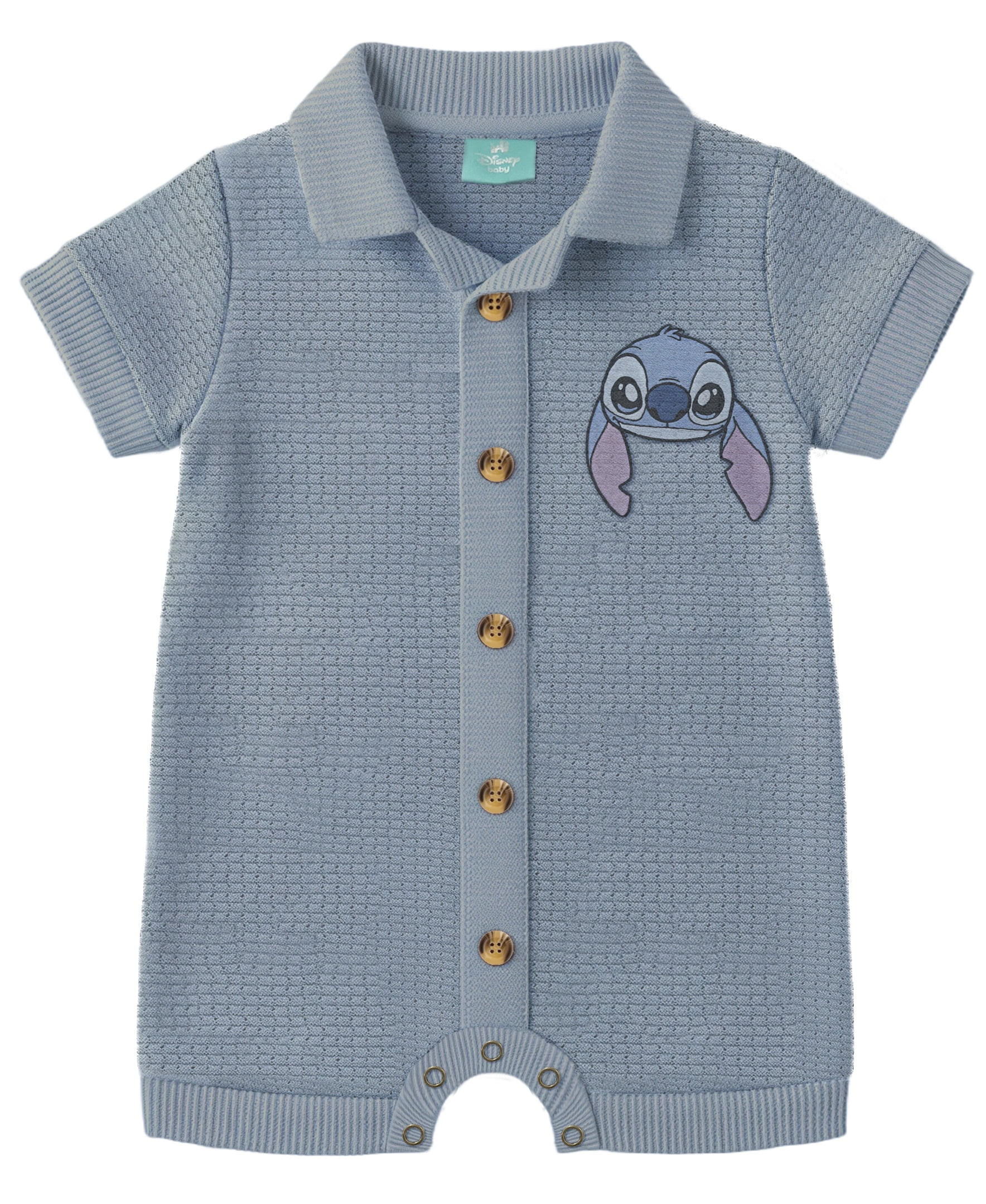 Stitch Baby Boy Knit Romper, Sizes 0/3 Months-24 Months - Walmart.com | Walmart (US)
