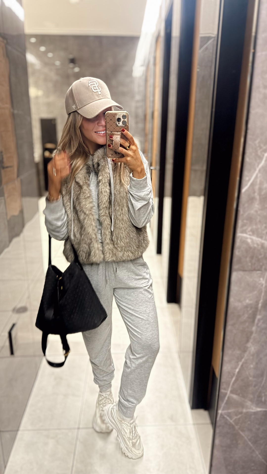 Airport OOTD — love a comfy travel fit when you can elevate it with something like fur, a trench coat or a blazer and a hat. Literally one of my favorite combos. ✈️✨

#LTKootd #LTKFindsUnder50 #LTKTravel