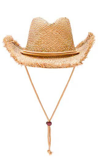 Fringe Cowboy Hat in Tan | Revolve Clothing (Global)