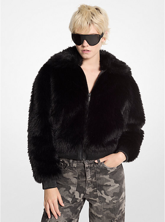 Faux Fur Bomber Jacket | Michael Kors CA