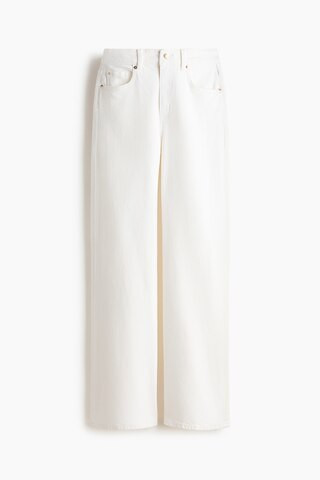 H & M - Wide High Waist Jeans - White | H&M (UK, MY, IN, SG, PH, TW, HK)