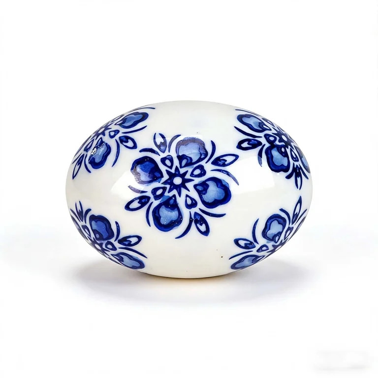 Chinoiserie Style Porcelain Balls Eggs Decoration Easter Table Settings & Spring Home Decor, Blue... | Walmart (US)