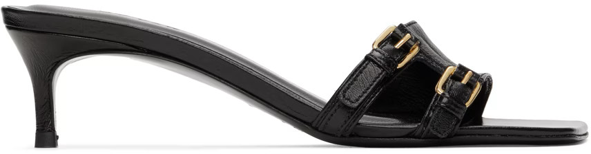 BY FAR - Black Roni Heeled Sandals | SSENSE