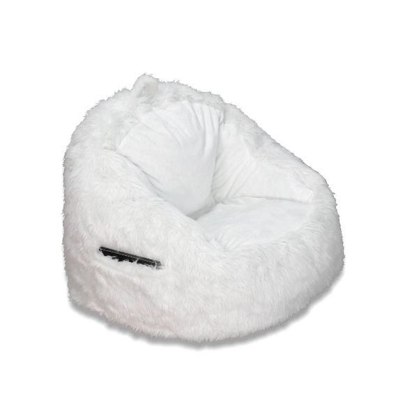 Faux Fur Structured Chair with Pocket - ACEssentials | Target