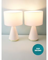 2pk 19in Metal Triangle Base Table Lamps | HomeGoods
