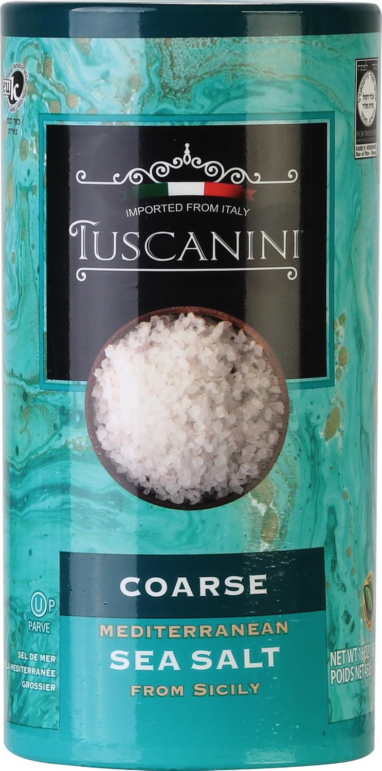 Tuscanini, Coarse Mediterranean Sea Salt, 16oz Tube, From Sicily Italy | Amazon (US)