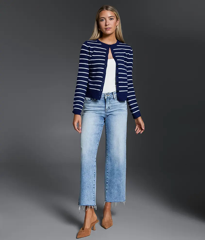 Fit No. 53 Cropped Wide Leg Stretch Jean | Buckle