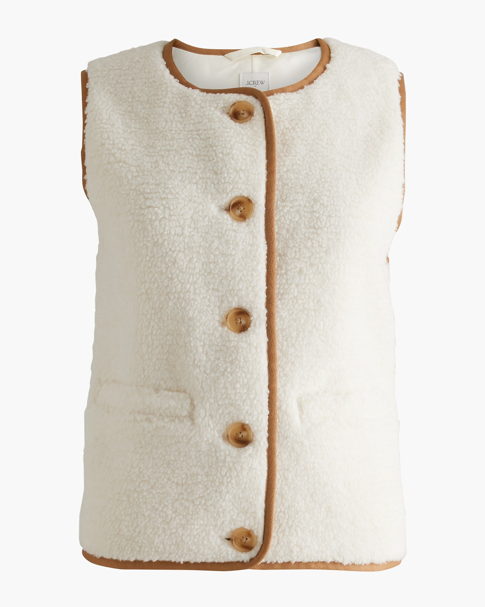 Sherpa welt-pocket vest | J.Crew Factory