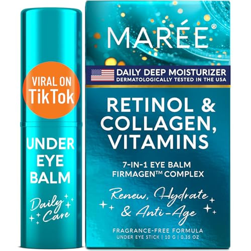 MAREE Under Eye Balm Stick with Retinol & Ceramide Complex - Facial Moisturizer for Dark Circles ... | Amazon (US)