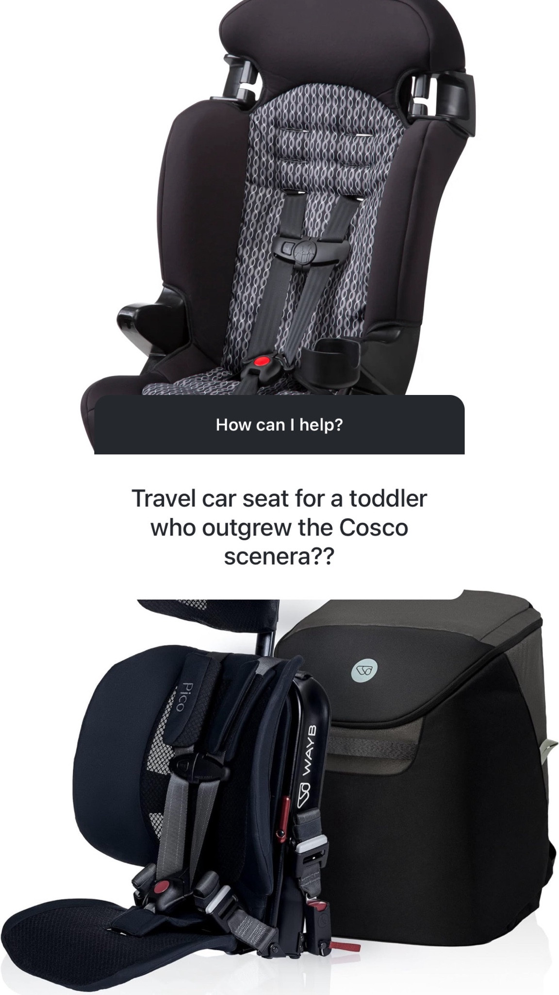 Lower & Higher Budget options which would be great depending on your travel needs after baby grows out of the Cosco Scenera Next…

#TravelCarSeats #ToddlerTravel

#LTKTravel #LTKKids #LTKFamily