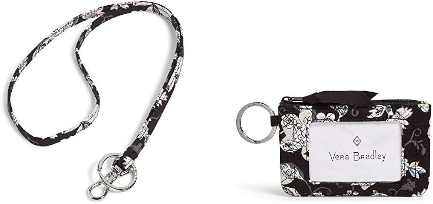 Vera Bradley Signature Cotton Lanyard & Zip ID Case Combo | Amazon (US)