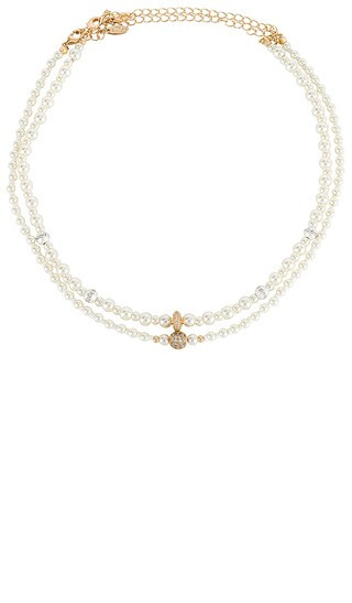 Pearl Beaded Layered Necklace Set in Gold | Revolve Clothing (Global)