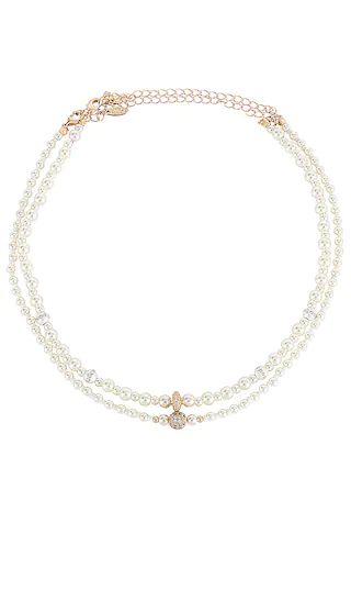 Pearl Beaded Layered Necklace Set in Gold | Revolve Clothing (Global)