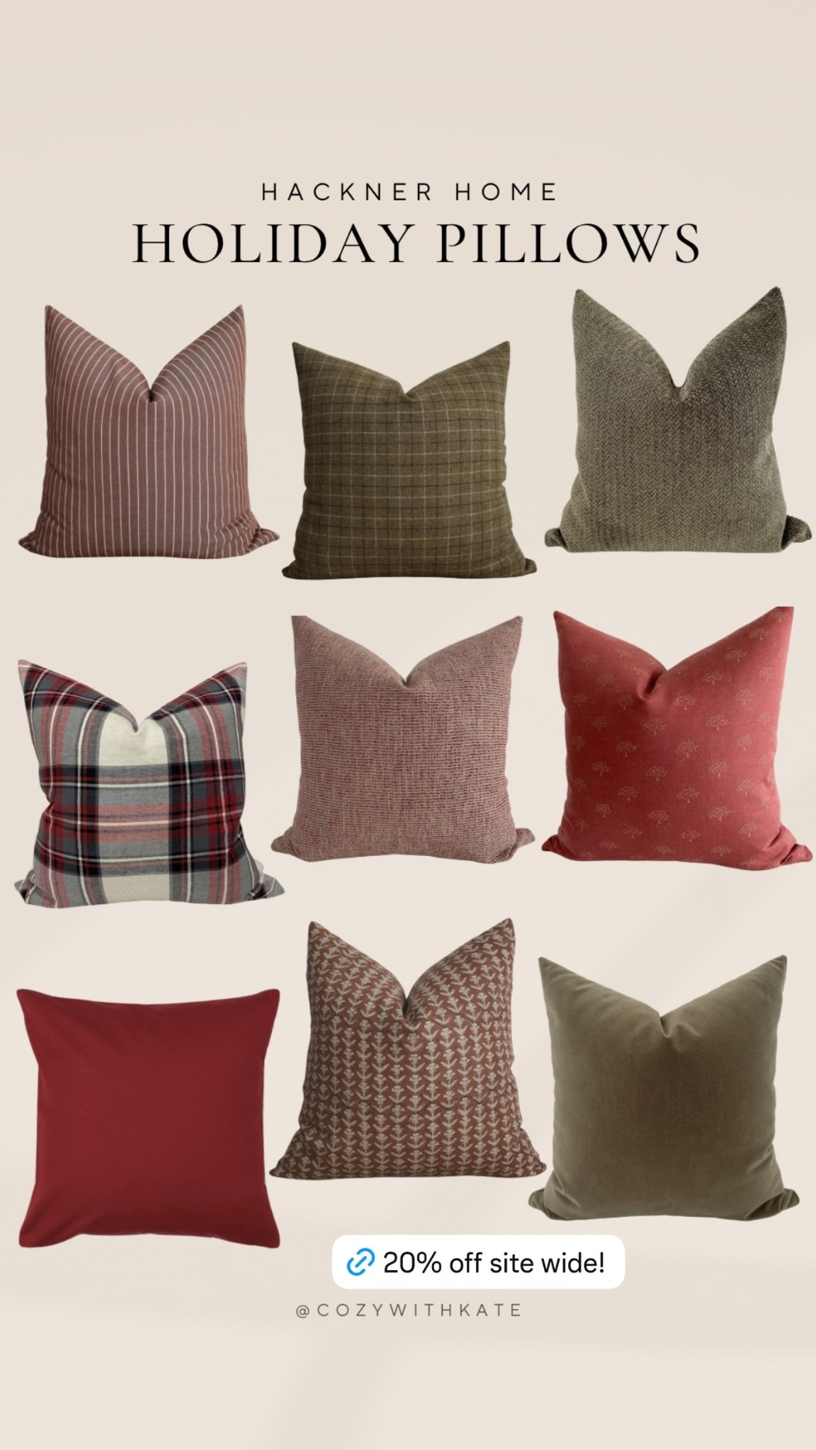 Hackner home holiday pillows 

#LTKSeasonal #LTKHoliday #LTKHome