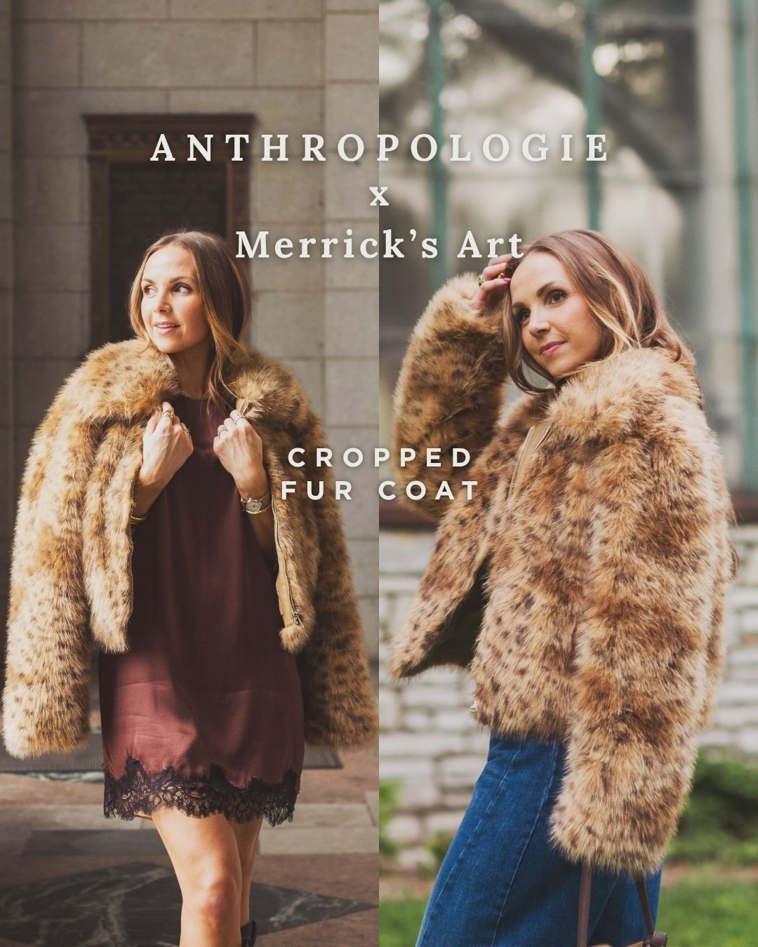 @Anthropologie  x Merricks Art 
Cropped Fur Coat
Runs Oversized, wearing a Small