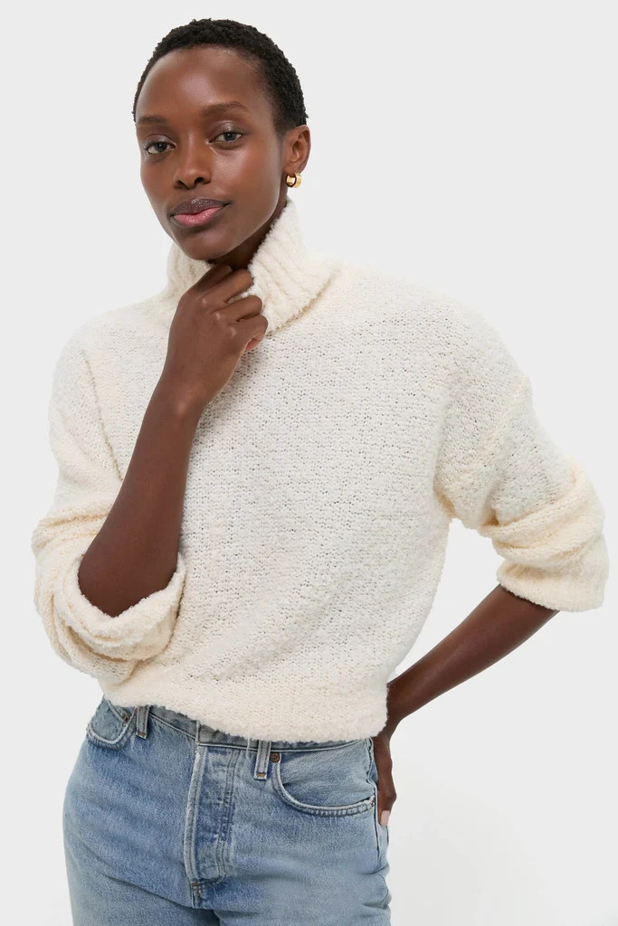 Ivory Boucle Whilden Sweater Top | Tuckernuck (US)