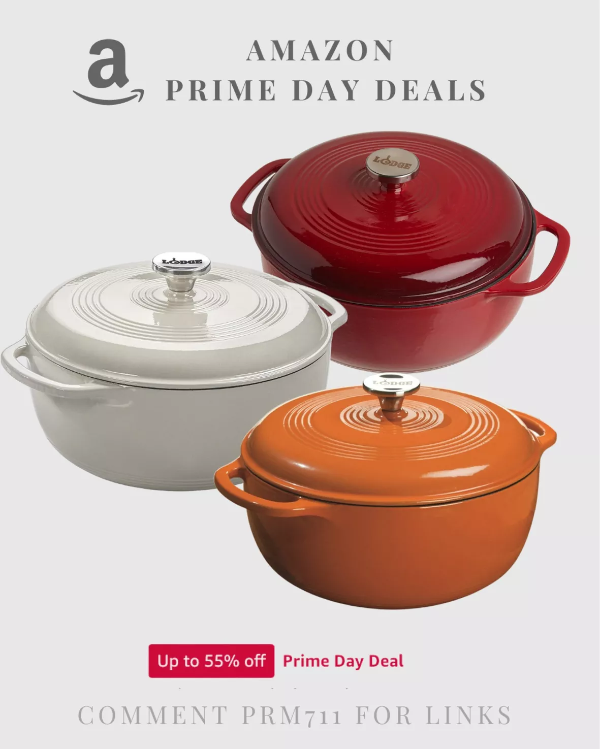 Lodge Dutch Oven Enameled  Prime Day Sale