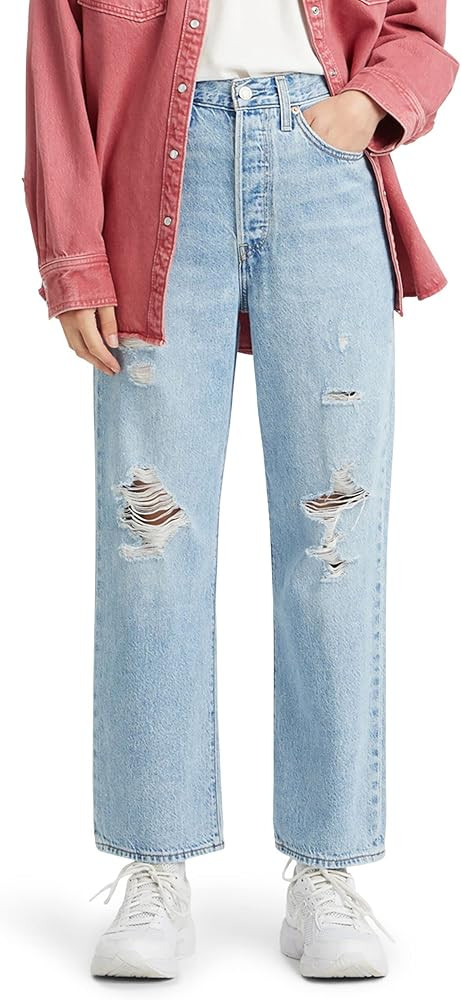 Levi's Women's Premium Ribcage Straight Ankle Jeans | Amazon (US)