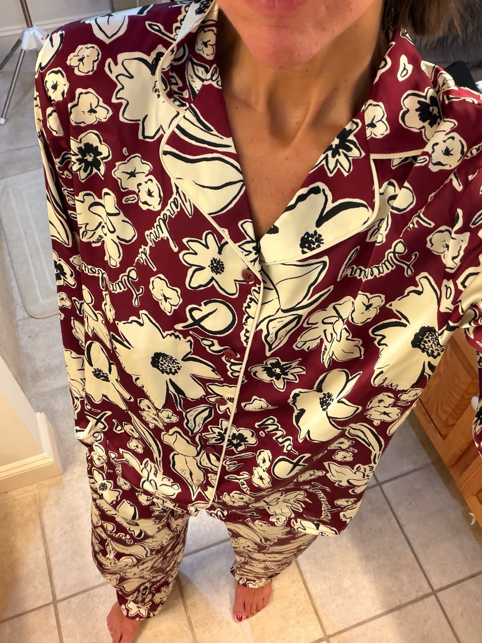 Obsessed with these new @Walmart pjs! Size small.