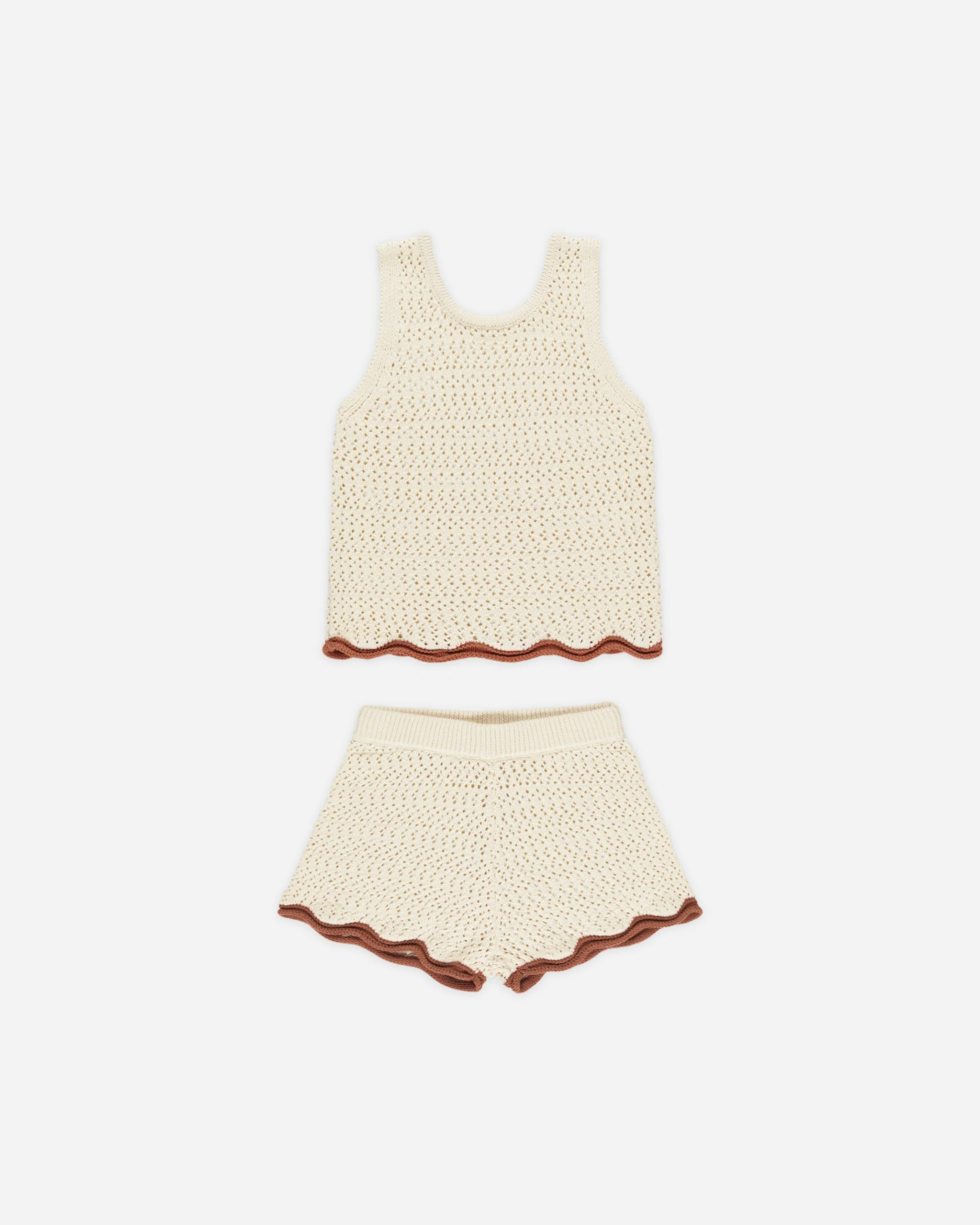 Crochet Tank Set || Natural | Rylee + Cru