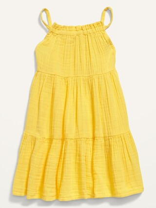 Sleeveless Tiered Swing Dress for Toddler Girls | Old Navy (US)