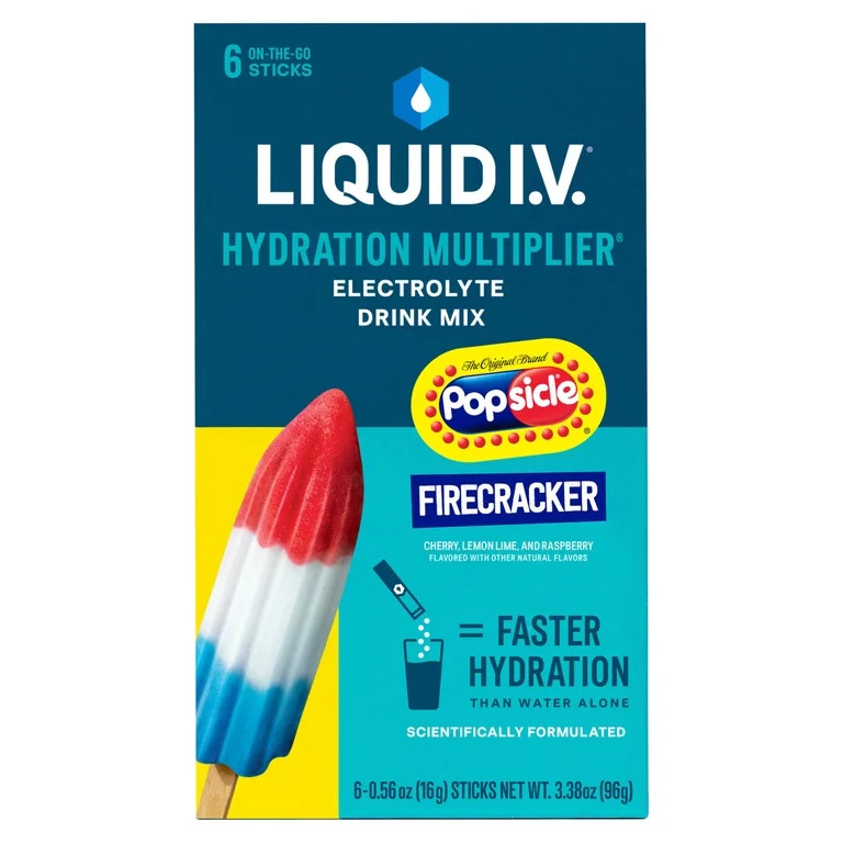 Liquid I.V.® Popsicle Firecracker Hydration Multiplier® Powdered Electrolyte Drink Mix, 6 Count... | Walmart (US)