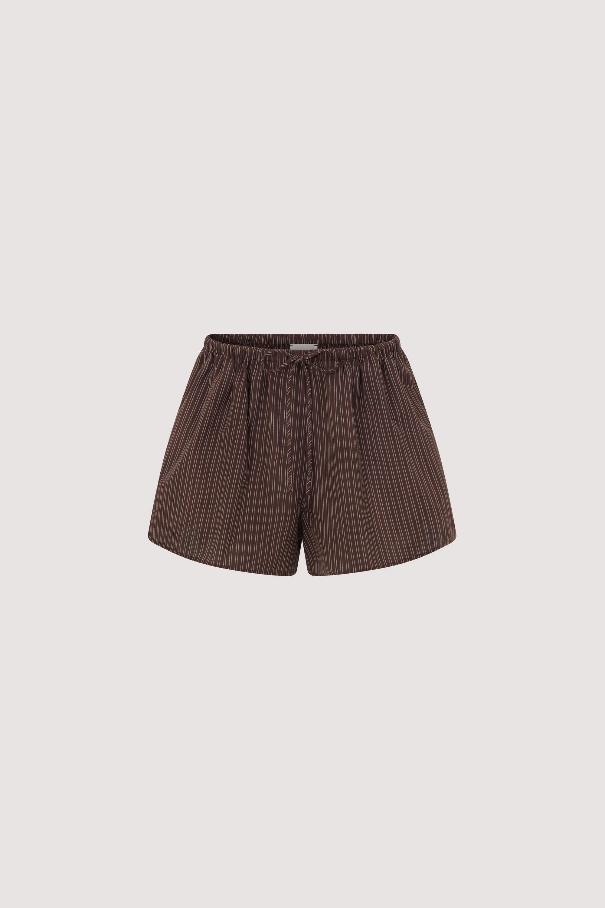 SOLACE CHOC STRIPE COTTON SHORT | DISSH
