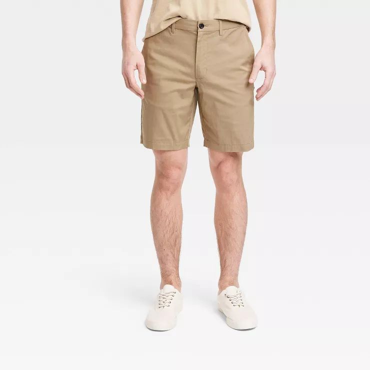Men's Regular Fit 9" Tech Chino Shorts - Goodfellow & Co™ | Target