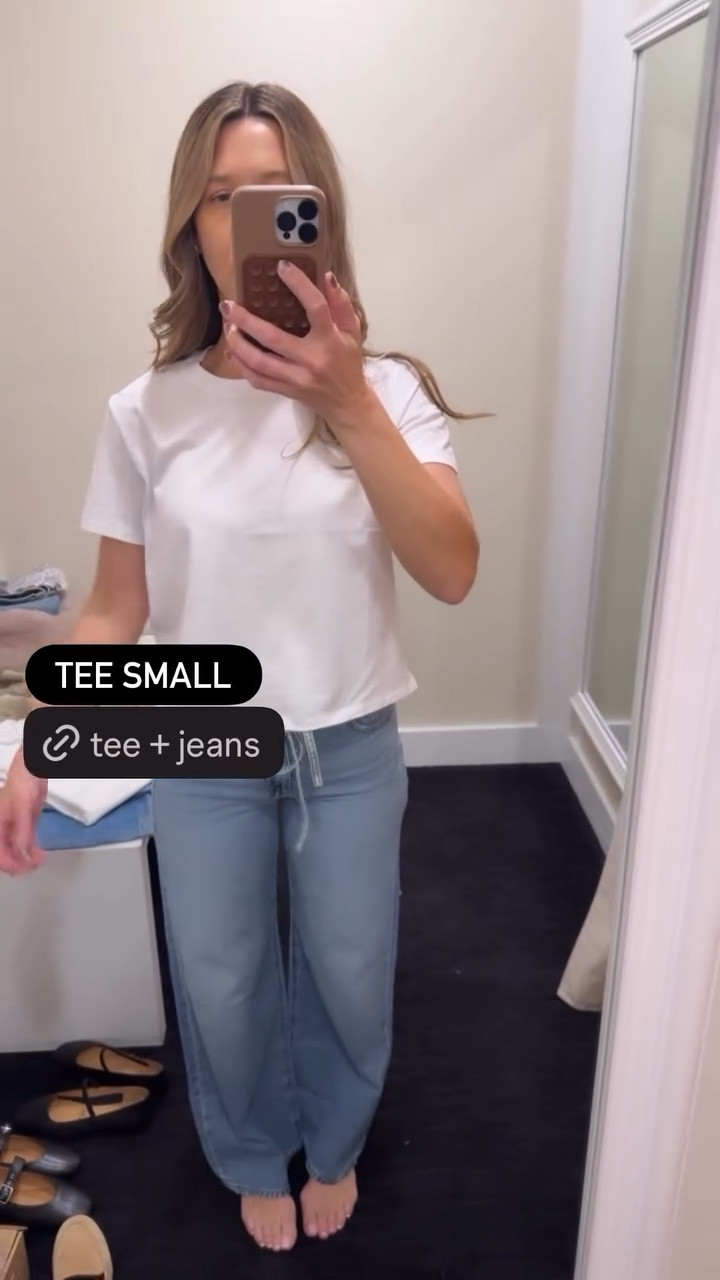 @Madewell basic white TEE SMALL and jeans 26 best 