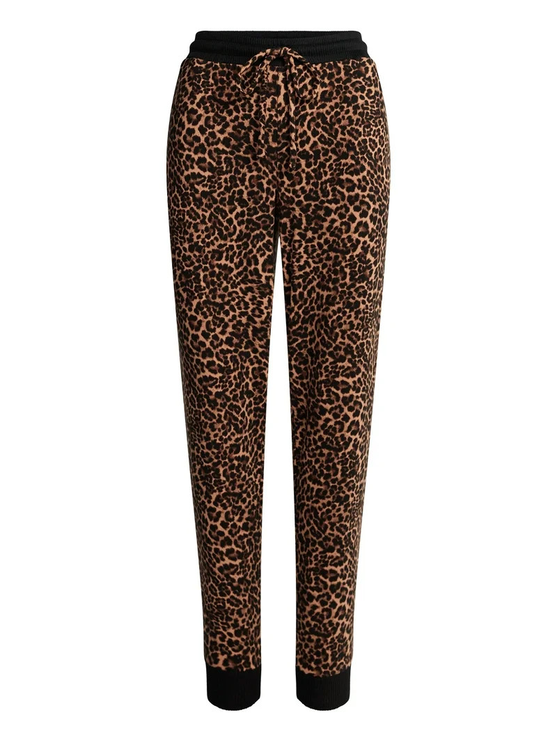 Joyspun Women's Cozy Lounge Collection Hacci Knit Sleep Joggers, 29'' Inseam, Sizes XS-3X | Walmart (US)