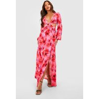 Womens Tall Floral Cut Out Maxi Dress - Pink - 10 | boohoo (US & Canada)