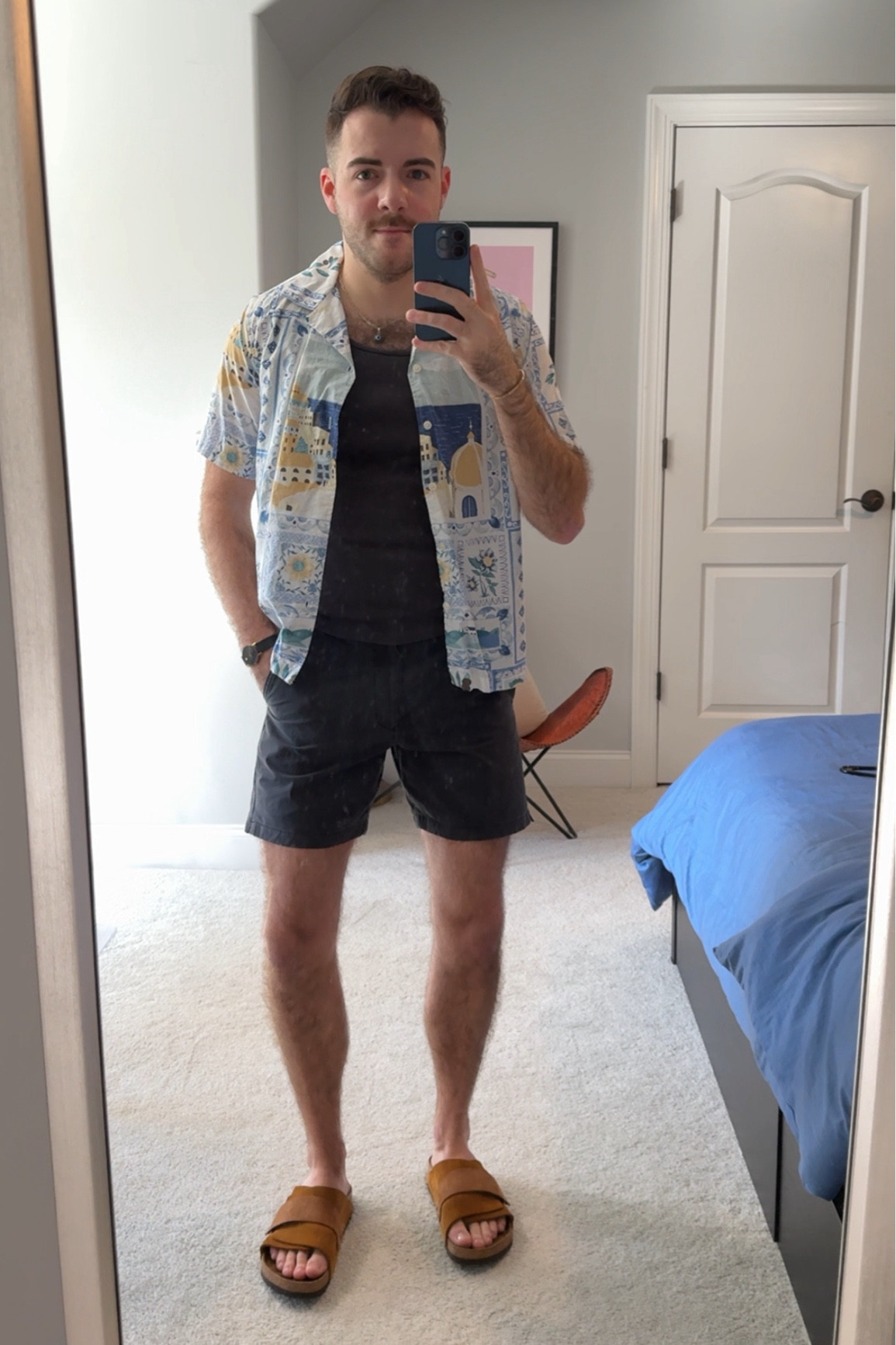Relaxed, comfortable summer style. Enjoy mixing it up and wearing a tank with a button down left open. Adds some breeze and a different look. These shorts are insanely comfortable and can be worn to swim, workout, dinner, and everything else. 

#LTKSeasonal #LTKMens #LTKSaleAlert
