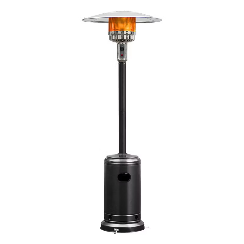 Costway 48000 BTU Propane Patio Heater Standing LP Gas Steel W/ Wheels Black | Target