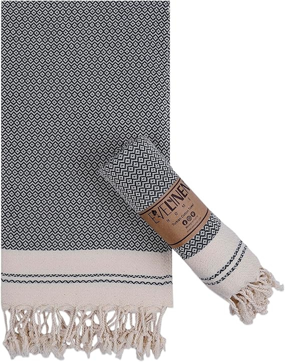 Evelynen Turkish Hand Towels for Bathroom & Kitchen Towels Decorative Set of 2 | Boho Farmhouse H... | Amazon (US)