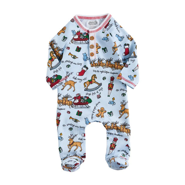 Night Before Christmas Boy Sleeper | Classic Whimsy