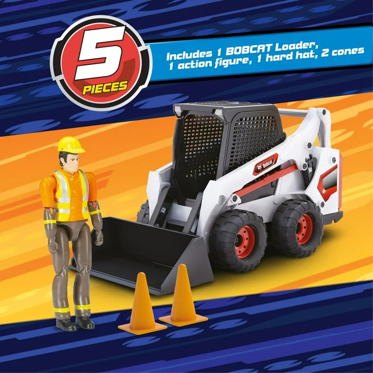 Adventure Force Bobcat Loader Construction Play Set with Action Figure | Walmart (US)