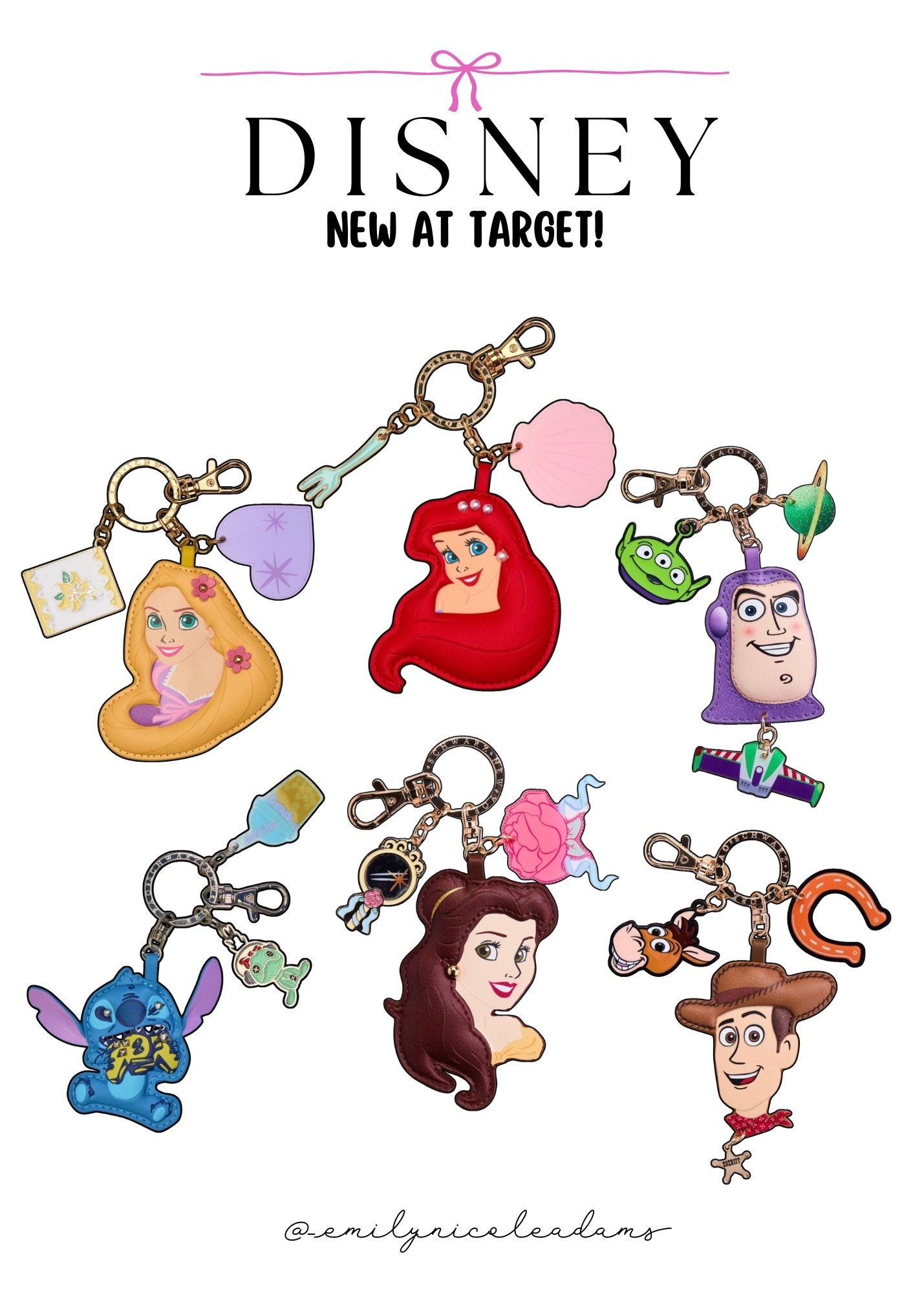 $10 EACH!! New at Target! Disney bag charms and chains! Disney girl, disney styled, disney bag charms, disney babe, disney finds, magic kingdom, disney haul, disney lover, disney magic

#LTKootd #LTKSaleAlert #LTKgrwm