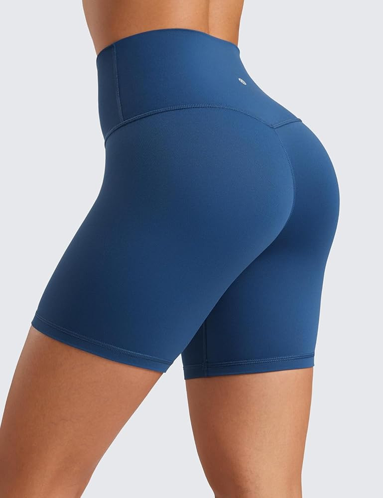 CRZ YOGA Womens ButterLuxe Biker Shorts 6 Inches - High Waisted Workout Running Volleyball Spande... | Amazon (US)
