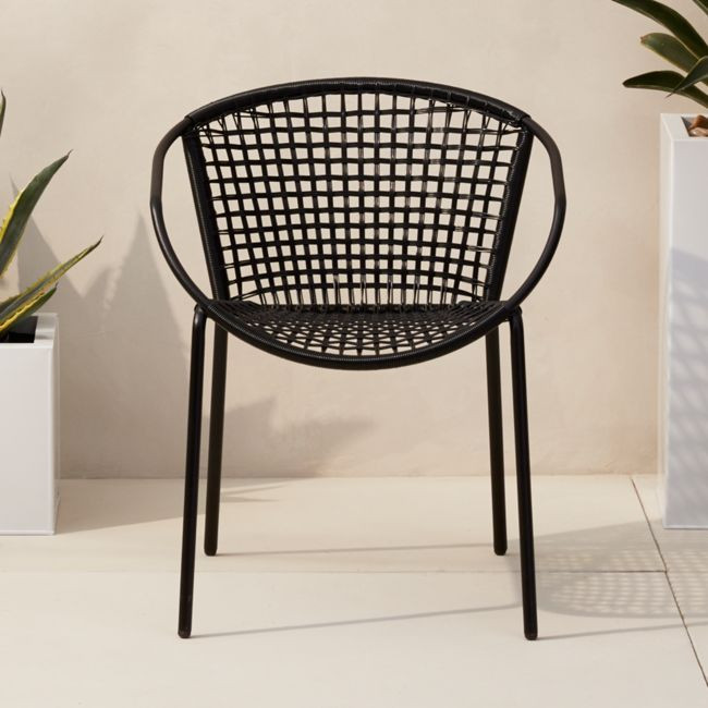 Sophia Black Dining Chair | CB2