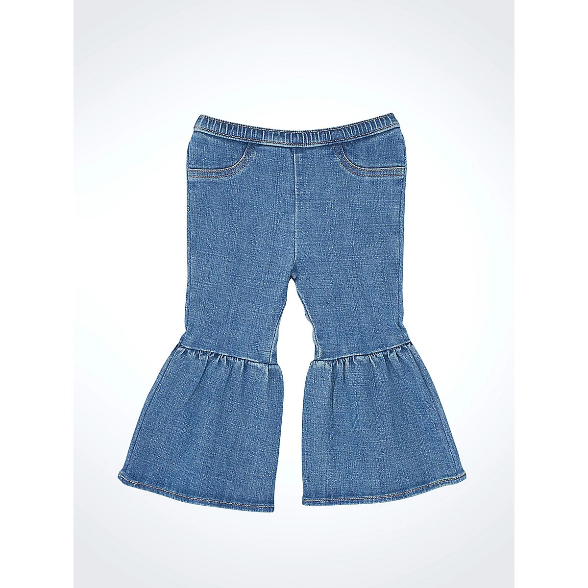 Little Girl's Ruffle Leg Flare Jean in Reign | Wrangler