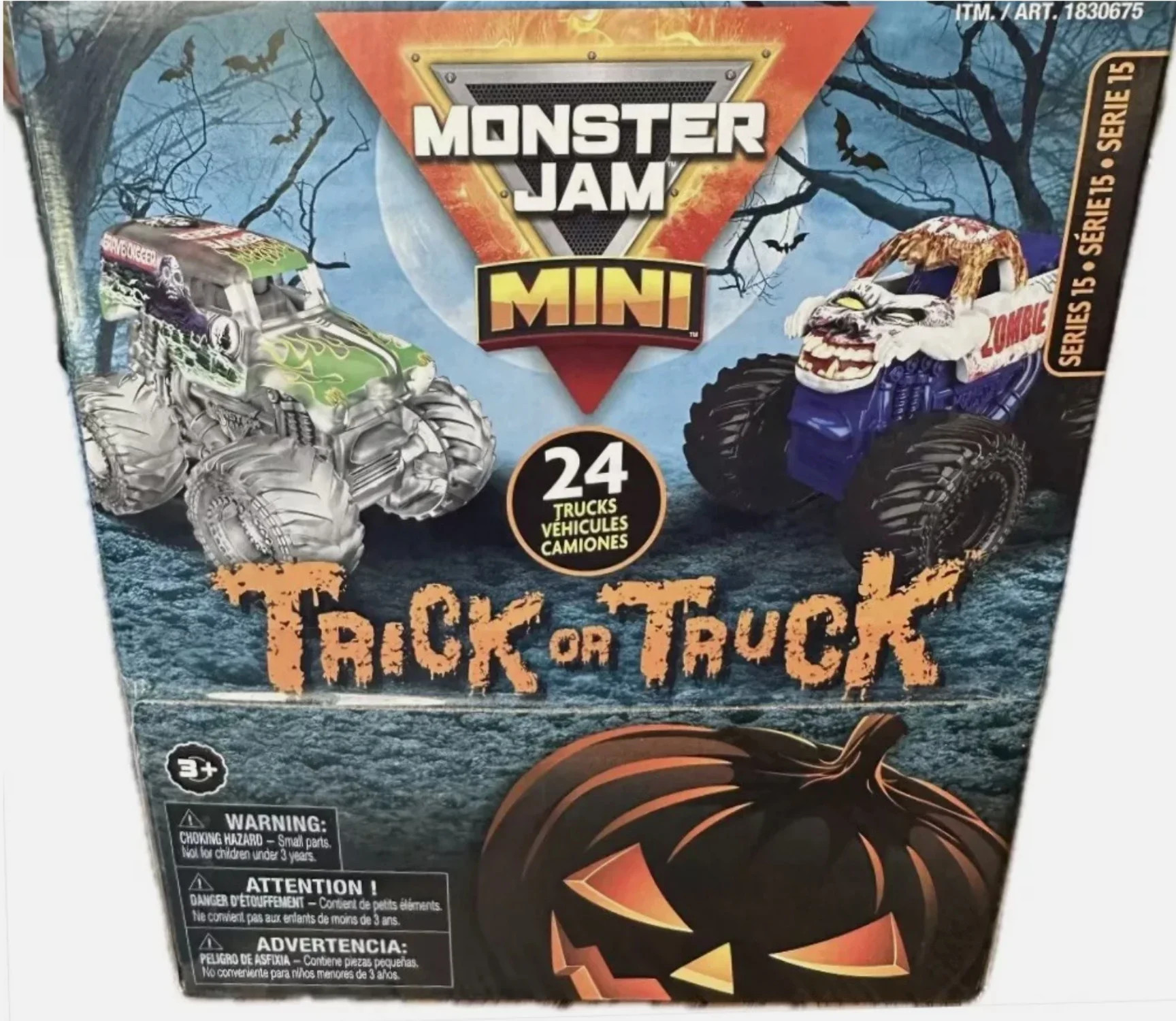 Hot Wheels Monster Jam Mini Trick or Truck Box - 24 Mini Monster Trucks - Walmart.com | Walmart (US)